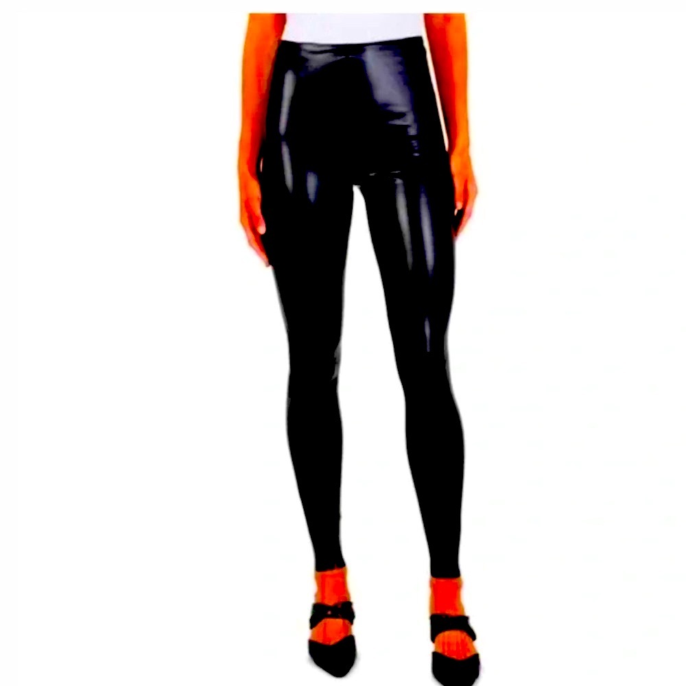 Joie faux leather shiny black leggings pants New with tags 2XL